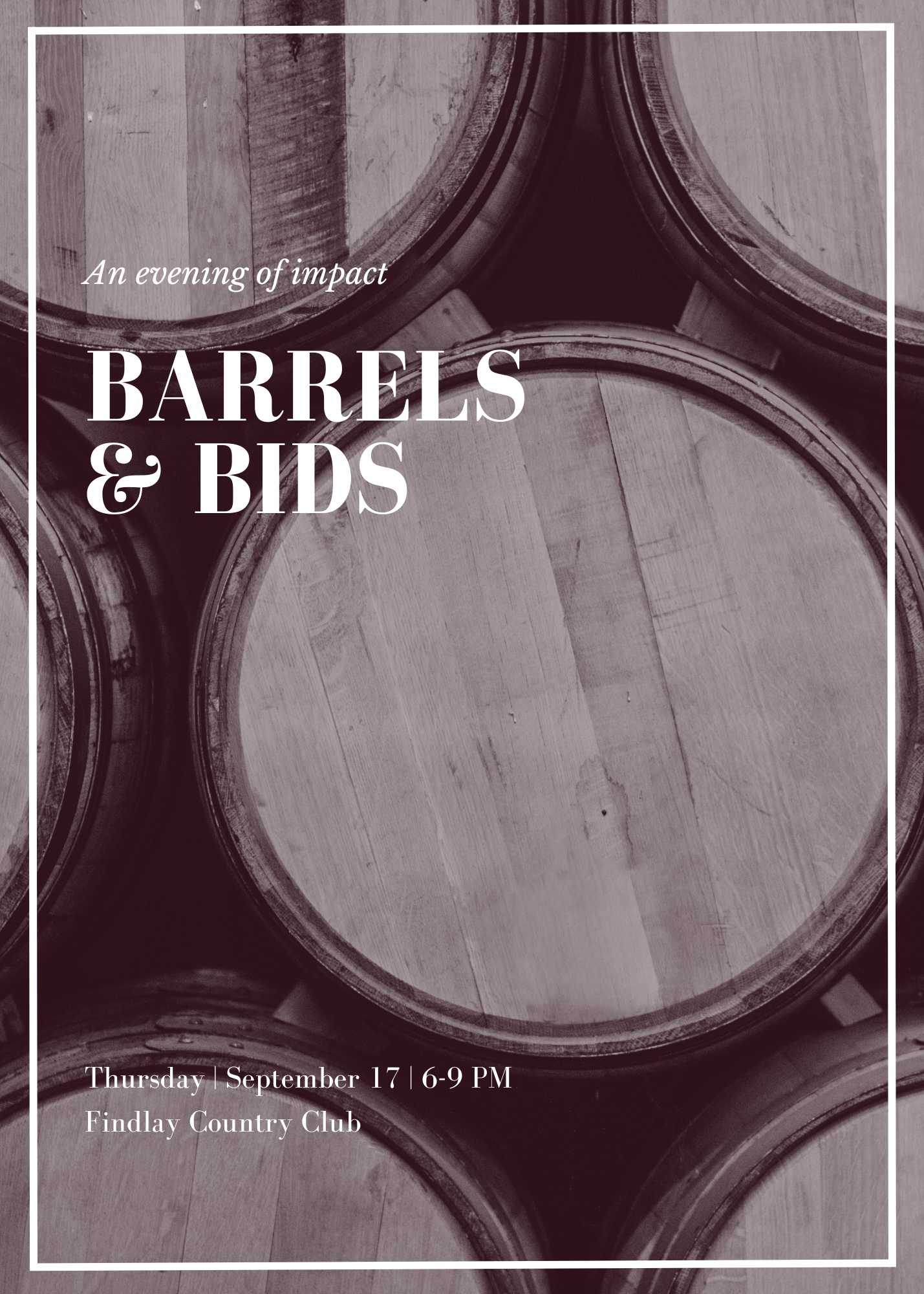 Barrels & Bids flyer