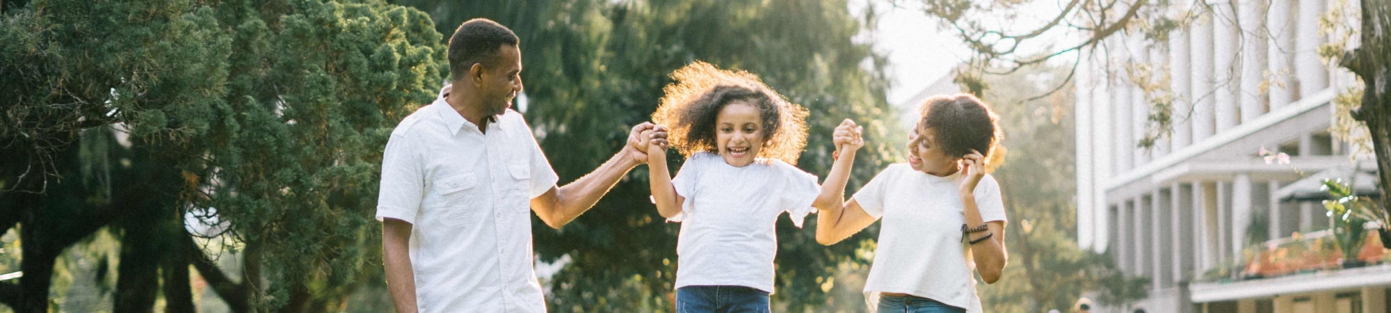 A healthy, happy family