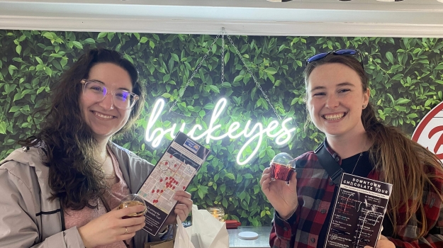 Participants enjoy the Downtown Chocolate Tour